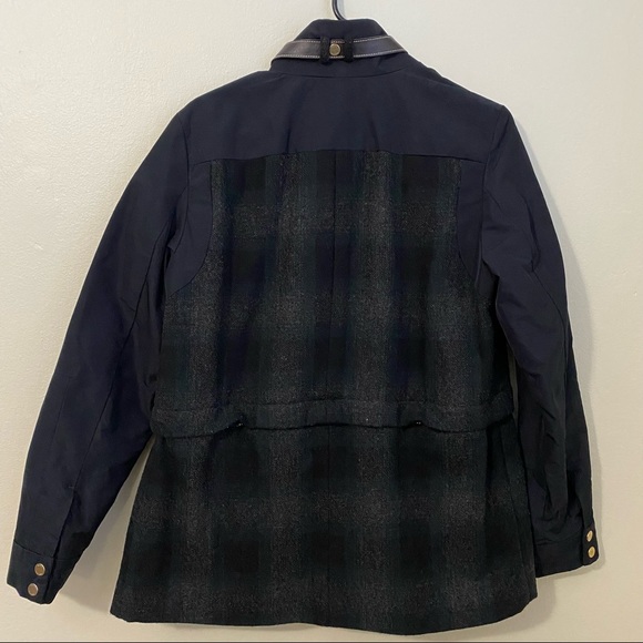 Tommy Hilfiger Women’s Blue Gray Jacket With Removable Bottom Half Size Medium - Picture 3 of 15